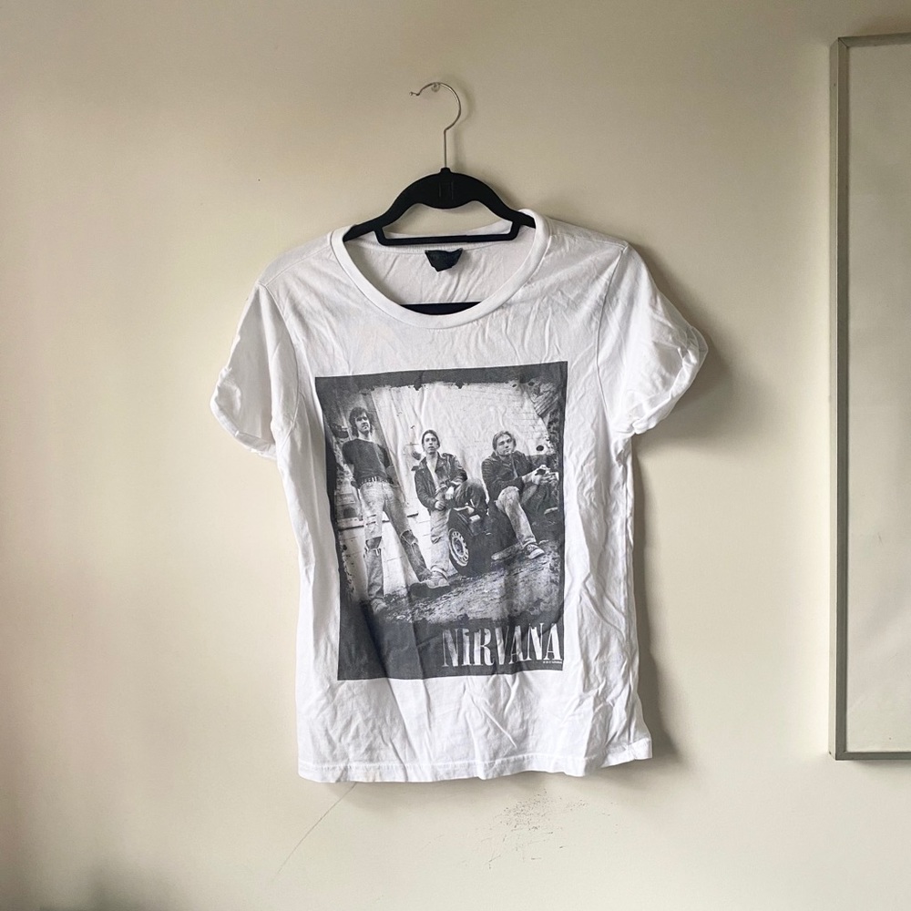 nirvana white shirt